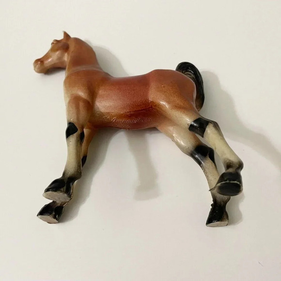 Vintage 1975 Lot of 2 Imperial Toy Horses Made in Hong Kong Horse Toys - Picture 12 of 16